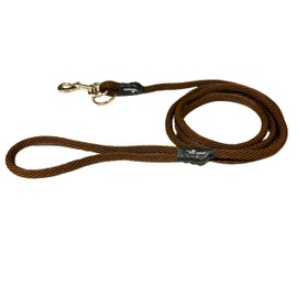 The Walkie No Pull Dog Leash - Gentle, Effective, Encourages Loose Leash Walking - Made in USA - Brown Color - Size Large for Dogs 25 lbs – 150 lbs
