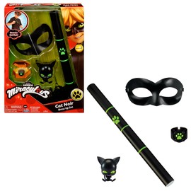 Miraculous: Tales of Ladybug and Cat Noir Role Play Set | Costume Kids Fancy Dress Set With Mask and Accessories | Superhero Costumes for Girls and Boys