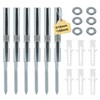 EXLECO 6 x Invisible Wall Shelf Brackets Diameter 10 x