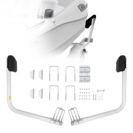 VEVOR 2 x Boat Trailer 2' Side Guide Bunk Board Guide-On Carpeted Kit w/Hardware