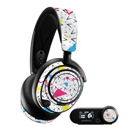 MightySkins Glossy Glitter Skin Compatible with SteelSeries Arctis Nova Pro - 90s Fun | Protective, Durable High-Gloss Glitter Finish | Easy to Apply, Remove, and Change Styles | Made in The USA