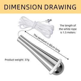 Bathroom Light Pull Cord – 1.5m White Pull Cord with 80cm Elegant Drop Handle, Pull Cord Light Switch for Bathroom, Ceiling Light Switch Pull Cord, Easy Grip Bathroom Light Pull for Shower & Ceiling