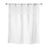 Whitmor Hook Free Waffle Shower Curtain with Snap Liner, 71"