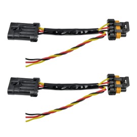 SAUTVS Taillight Power Harness, Whip/Brake Light/License Plate Lamp 3 Wire Power Harness for Polaris RZR XP 1000 900 Turbo General 2015-2022 Accessories (2PCS)