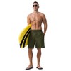 TACVASEN Mens Bathing Shorts with Compression Lining Men's Surfing Trunks