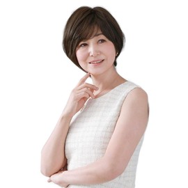 Prisila A-114 Priscilla Mrs. All Wig Round Curl Short Bob TDB: Heat Resistant Dark Brown