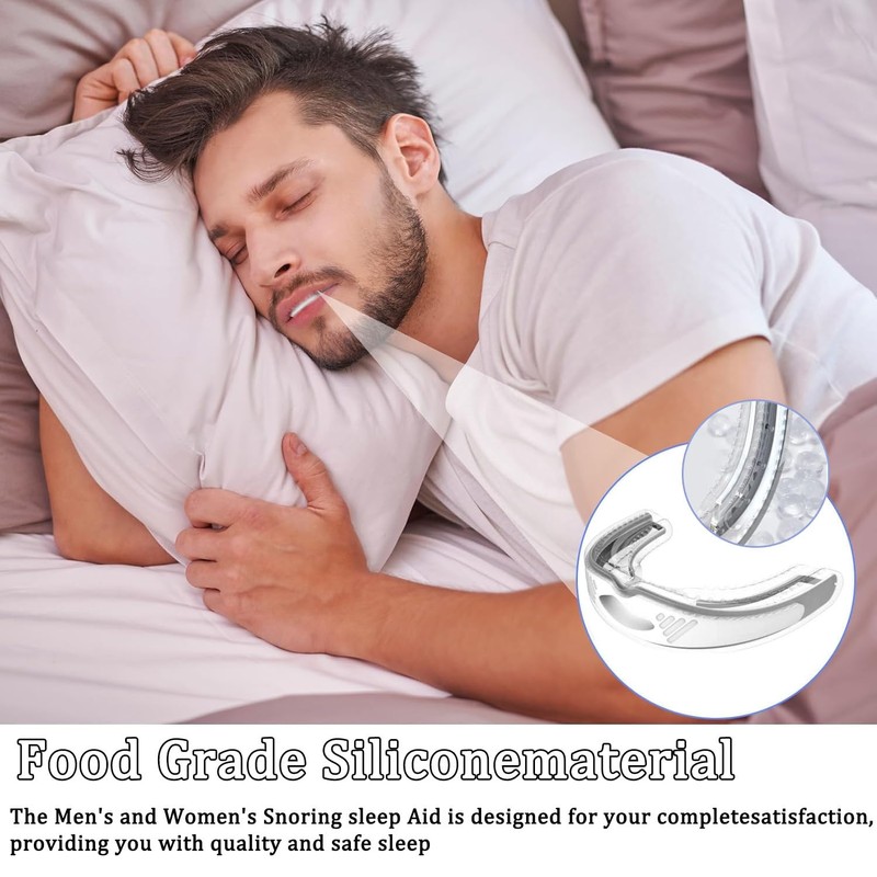 wakouter Mouth Guard, Anti-Snoring Mouthpiece, Reusable Mouth Guard for Sleeping,