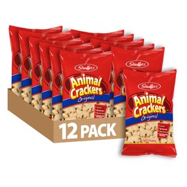 STAUFFERS Original Animal Crackers - 12 Count, 8oz Bags - Classic Animal-Shaped Snacks for the Family