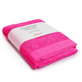 s.Oliver Bath Towel 70 x 140 cm - 100% Cotton, 600 g/m², Soft and Absorbent, Bath Towel Pink