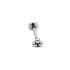 Unbranded 16G 1/4" TRINITY BEAD LABRET TITANIUM INTERNALLY THREADED TRAGUS