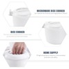 Microwave Rice Cooker Rice Steamer: Round Microwave Food Container Microwaveable