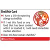 Shellfish Allergy Translation Card (2 Pack) - Translated in Chinese