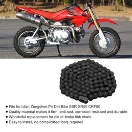 Akozon 420 Chain 106 Links Motorcycle SUV Chain Belt for Lifan Zongshen Pit Dirt Bike SSR XR50 CRF50