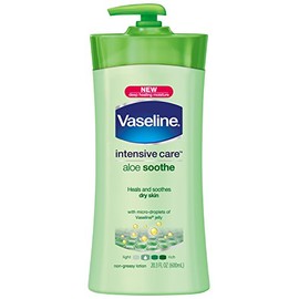 Vaseline Intensive Care Lotion, Aloe Soothe, 20.3 Fl Oz (Pack of 3)