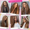 Highlight Ombre Lace Front Wig Human Hair 13x4 Deep Wave