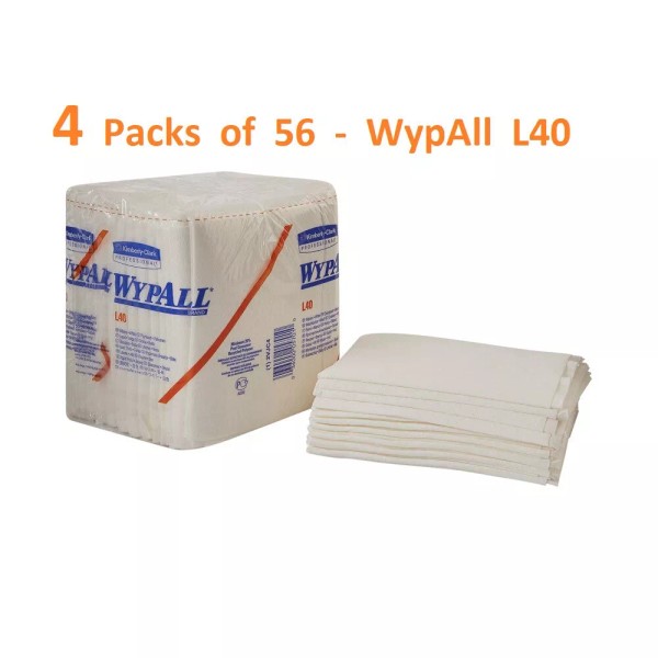 Kimberly-Clark WypAll L40 05701 Disposable Washcloth Task Wipes 12.5 X