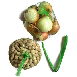 NC Sajid Rana 100pcs 15" Green Reusable Nylon Mesh net Produce Grocery Toys Fruits Vegetables Storage Poly Bags