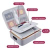 Fireproof Document Bag with Lock File Storage Organizer Bag Waterproof