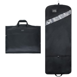 GUHAMN 66" Garment Bag for Extra Long Dress, Tri-fold Dress Garment Bag Hanging Bag for Men Women Wedding Dress Suit Coats Jackets Shirts Storage