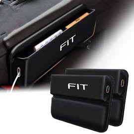 BATIZI New Fit Car Gap Storage Box [2 Pieces] GR Series GK Series GK Series GK3/4/5/6 GP5/6 Car Side Storage Box Small Storage Box Drop Prevention Car Accessories PU Leather Portable Cable Hole