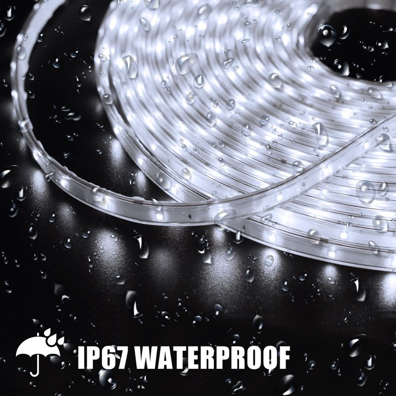 DBFAIRY 50Ft Solar LED Strip Lights Outdoor, Large Capacity Solar