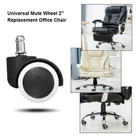 BJ-SHOP Office Chair wheels,Chair Caster Mute Chair Replacement Wheels Heavy Duty Safe for All Floors Set of 5