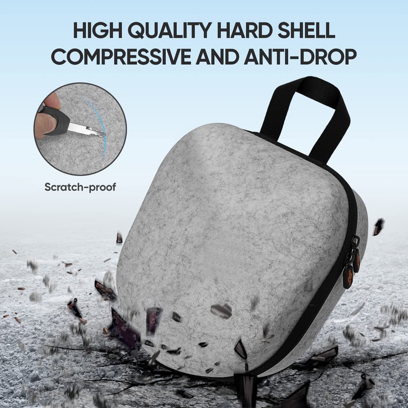 sarlar Hard Carrying Case for Meta/Oculus Quest 2 VR Headset,