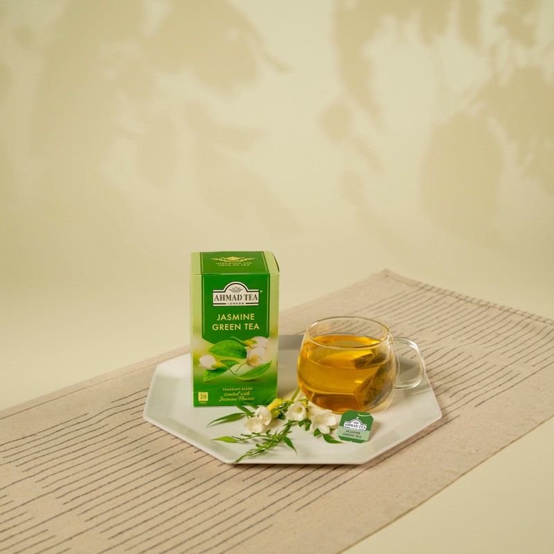 English Teas,"Jasmine Green Tea" - Tagged and Aluminium Foil Enveloped