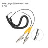 MECCANIXITY ESD Grounding Cable Cord with Alligator Clip 250cm/98.43 Inch