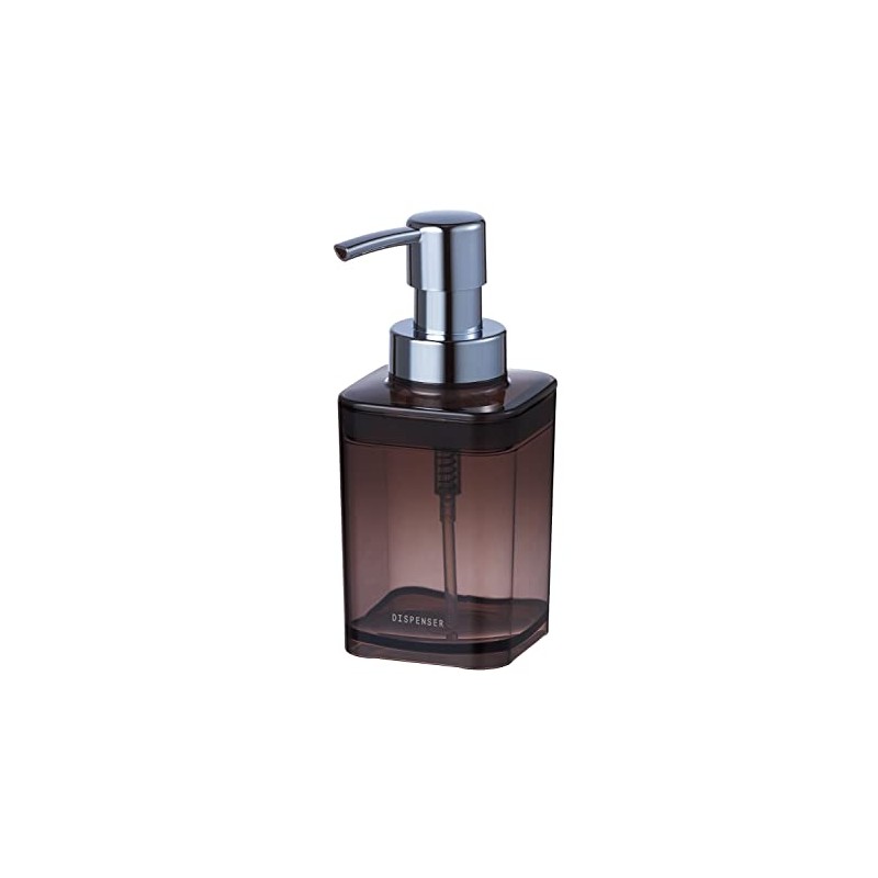 Asvel Foam Dispenser AN300 Soap Bottle, Pump Type, Dark Brown