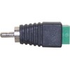 Audio Fan RCA Converter Adapter Threaded to RCA Plug (Male)