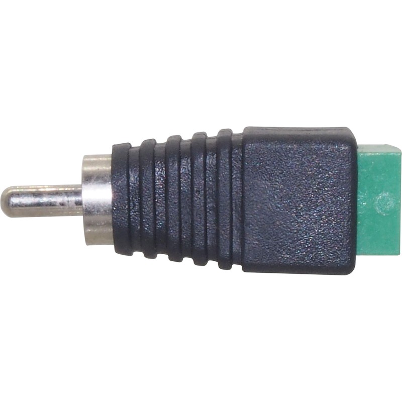 Audio Fan RCA Converter Adapter Threaded to RCA Plug (Male)