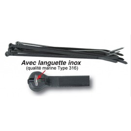 Ty-Rap TY525MXR Cable Tie 222N Tensile Strength, Nylon/Polyamide 6.6, Black (Pack of 100)