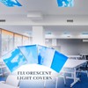 ROCEEI 8 Pcs 4 x 2 Feet Fluorescent Light Covers