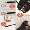 RockDIG 260PCS AWG 22-16 16-14 12-10 Copper Ring Fork Terminals
