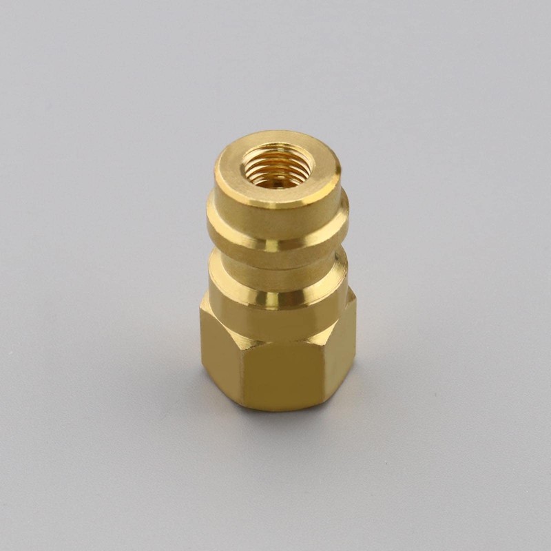 VGOL 2Pcs R12 to R134A Adapter Low Side & High