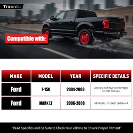 4PCS Front Upper Control Arm with Ball Joint Compatible with 2004-2008 Ford F-150 (Fits Both 2WD & 4x4), 2006-2008 Lincoln Mark LT K80306 K80308