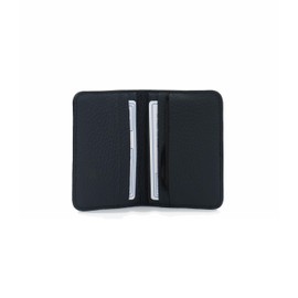 Marc Tchou High-Quality Leather Credit Card Holder and Business Card Holder with 6 Practical Compartments Elegant Card Holder Made of Robust Leather, blue, Casual