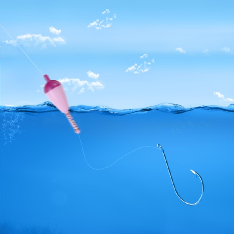 PATIKIL Fishing Float Bobbers, 15 Pack Hard ABS Oval Stick