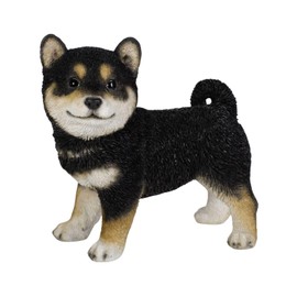 Uvia H19309-2 Horizontal Black Shiba Inu, 7.3 x 4.5 x 7.1 inches (18.5 x 11.5 x 18 cm), Doll, Figure, Figure, Animal, Garden, Decoration, Dog, Dog, Dog, Dog,
