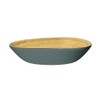 Caytre Living Mango Bowl Decorative Painted Wooden 10x7.5x2.8 Inch Bamboo