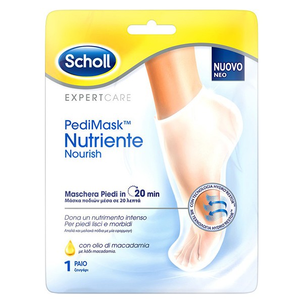 Dr Scholl Scholl Pedi Mask Nutriente Nourish Foot Mask with Macadamia Oil