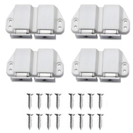 Plastic Cabinet Door Rebound Device Push-Pull Door Buffer Latches, for Drawers, Wardrobes, Cabinets, and Closet 4 Pcs.