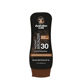 AUSTRALIAN GOLD SPF 30 Lotion Sunscreen with Instant Bronzer 8 fl oz (237 ml) Protector Solar Loción FPS 30 con Bronceador Instantáneo