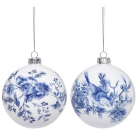 Mark Roberts 2022 Chinoiserie Ball Ornament, Assortment of 2-4.5 Inches: Elegant Christmas Tree Decorations for a Festive Home