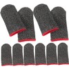 Operitacx 3sets 10pcs Ultra Thin Breathable Gaming Finger Sleeves Sweat