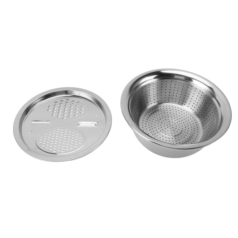 3 In 1 Colander Strainer Set Stainless Steel Rice Washing