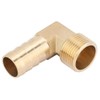 Hilitand 3/4" Brass Hose Barb, Fitting Elbow, 90 Degree Elbow