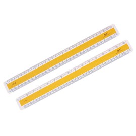 Rulex Verulam 30cm 12 inch Flat Oval Metric Scale Ruler RIBA Approved No. 3 Scales: 1:1 1:100 1:5 1:50/1:20 1:200 1:1250 1:2500