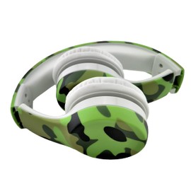 hisonic Kinderkopfhörer ab 3 Jahre, Kopfhörer für Kinder mit 85 db Laustärkebegrenzung und Mikrofon, Musik-Sharing-Funktion, Verstellbare Kinder Headset für Jungen und mädchen. (Tarngrün)